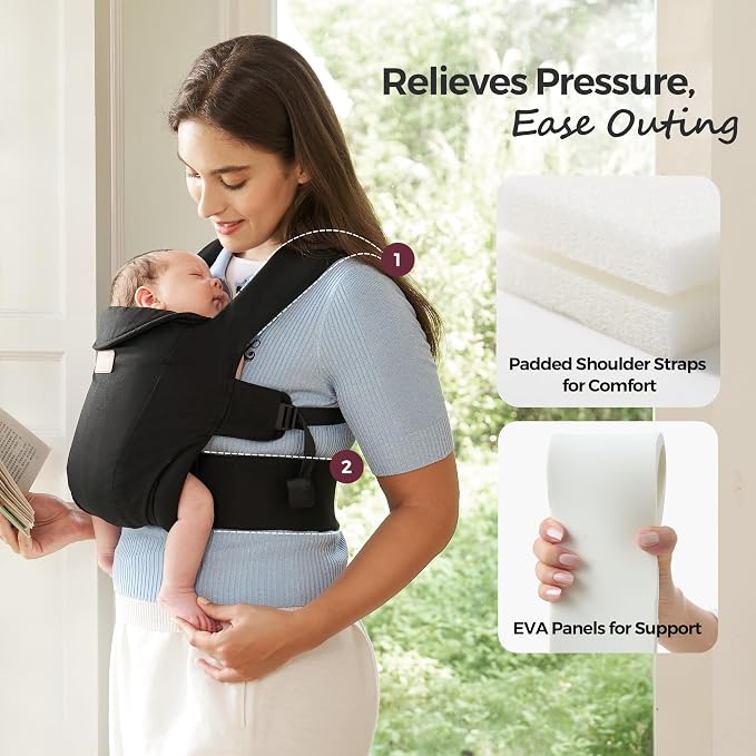 Momcozy Newborn Carrier WeeSnug- Lightweight and Cozy Comfort - Image 7