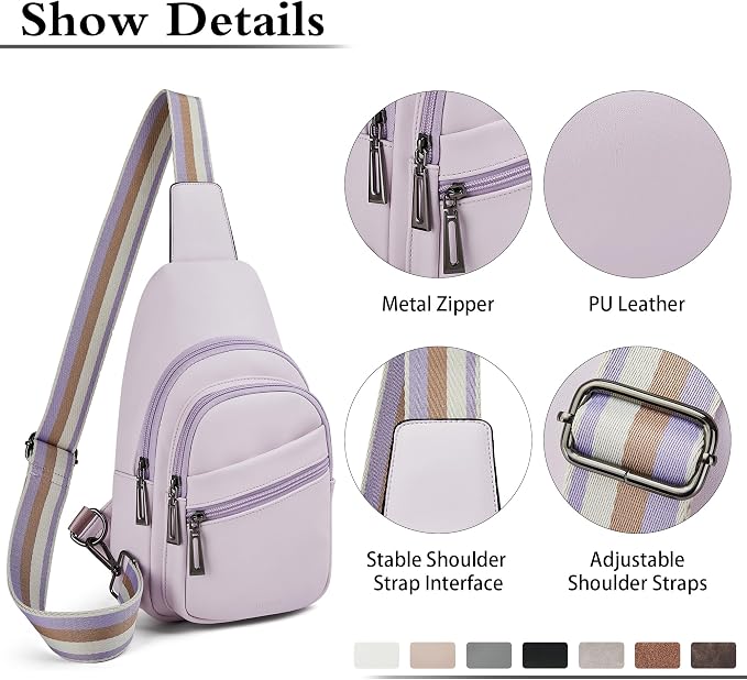 Sling Bag Crossbody Bags for Women Small Cross Body Bag Fanny Packs Chest Sling - Image 5