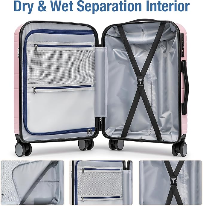 KYME Carry On Luggage 22x14x9 Airline Approved - Image 5
