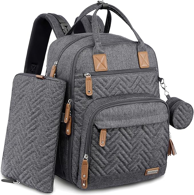 iniuniu Diaper Bag Backpack, 4 in 1 kit Large Unisex Baby Bags by iniuniu