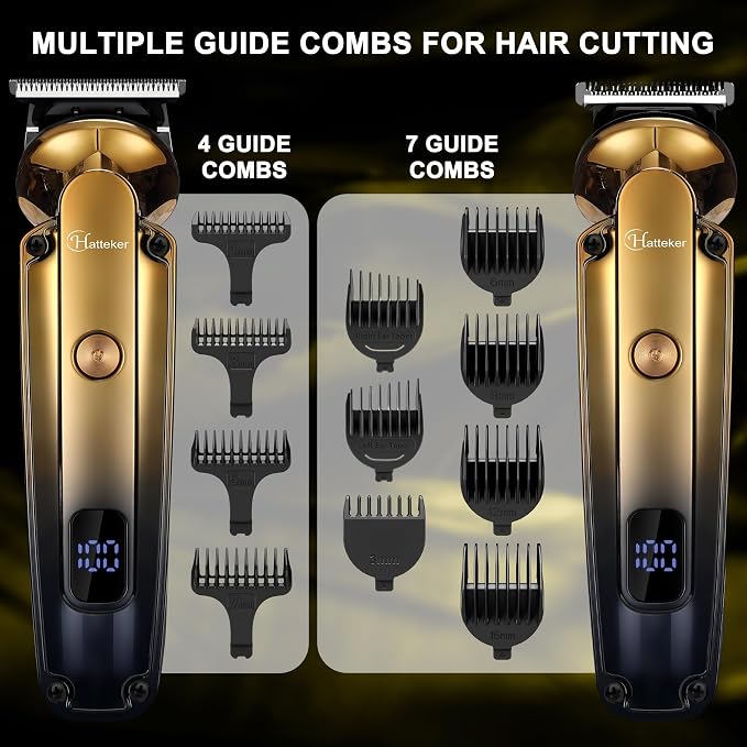 Hatteker Men's Beard Trimmer Kit Electric Razor Shaver Professional Hair Clipper - Image 5
