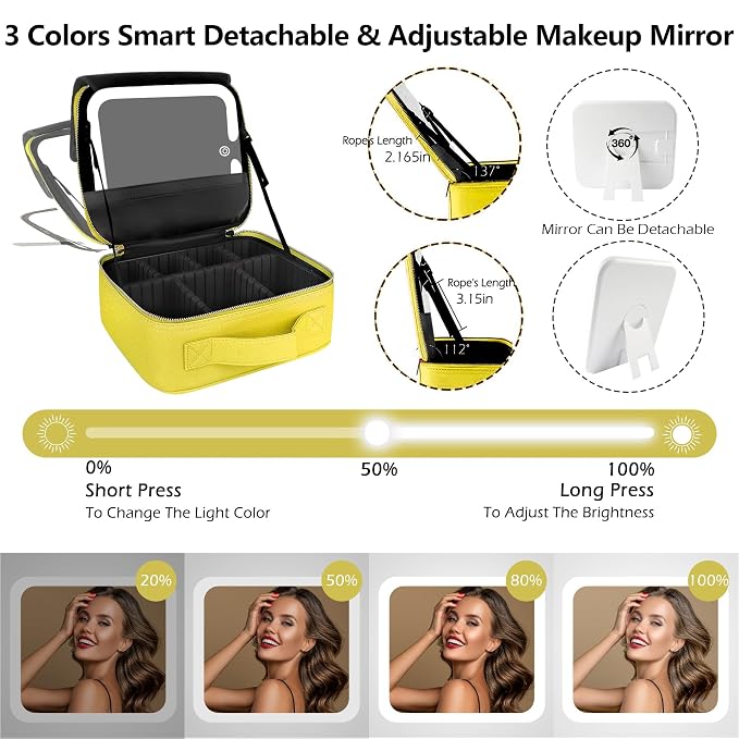 MOMIRA Travel Makeup Bag Cosmetic Bag Makeup Organizer Bag - Image 5