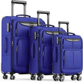 SHOWKOO Luggage Sets 3 Piece Softside Expandable Lightweight Durable Suitcase by SHOWKOO