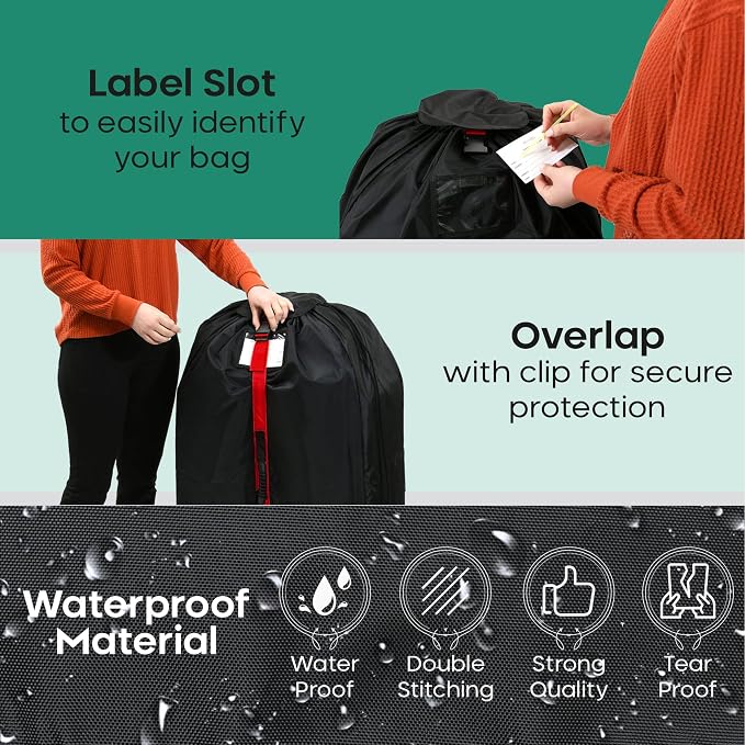 reperkid Large Stroller Bag for Airplane Travel, Fits Most Large, Jogging - Image 6