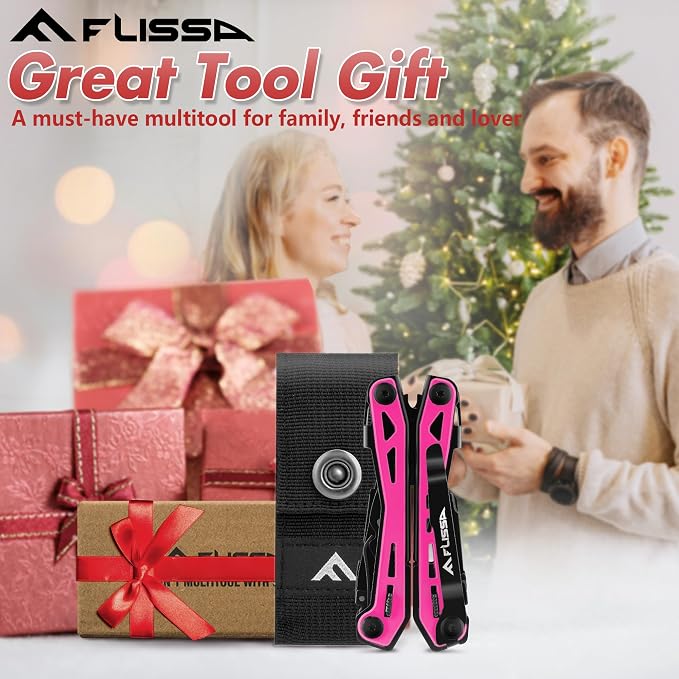 FLISSA 16-in-1 Pink Multi Tool Pliers, Gift - Image 7
