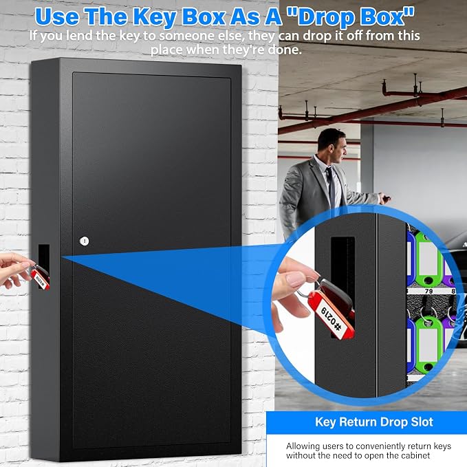 250 Keys Key Lock Box Wall Mount - Image 6