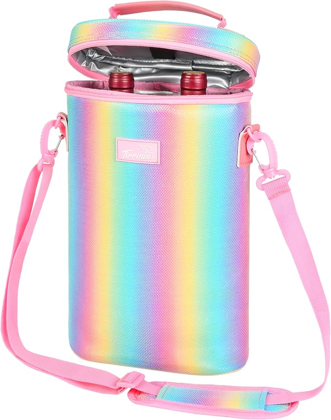 Tirrinia 2 Bottle Wine Gift Tote Carrier by Tirrinia