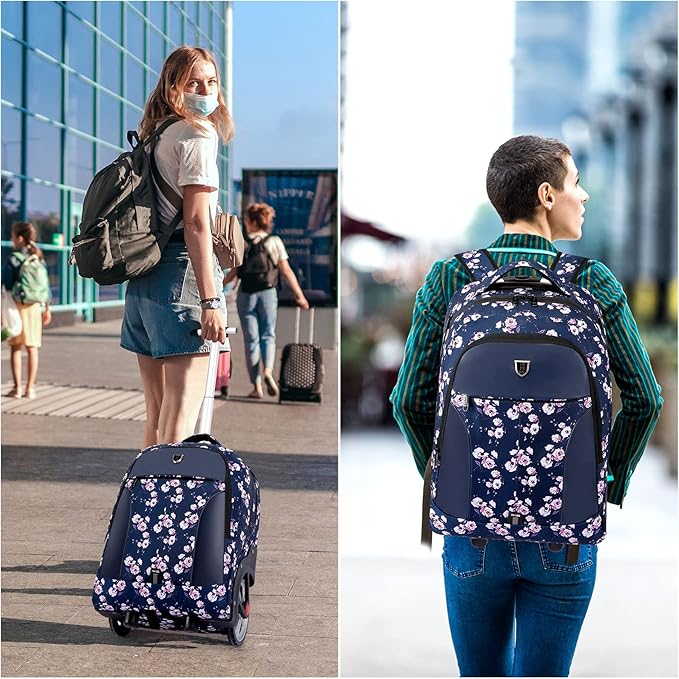 Rolling Backpack, Waterproof Backpack - Image 6