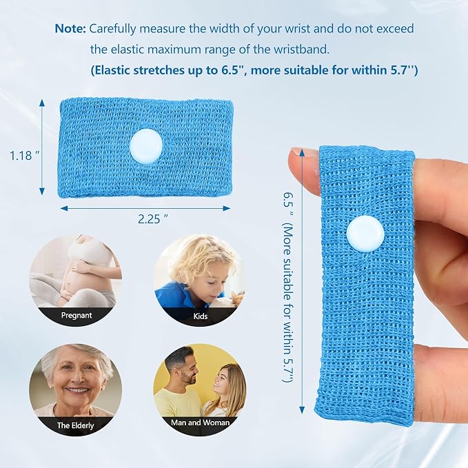 Motion Sickness Wristband, Anti-Nausea Acupressure Wrist Band - Image 4