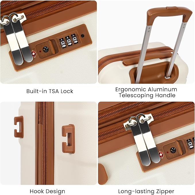 Hardside Carry On Luggage 22x14x9 Airline Approved - Image 6