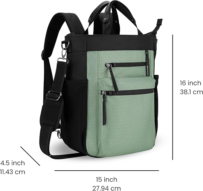 Sherpani Soleil, Anti Theft Convertible Backpack, 3 in 1 Tote Bag, Cross Body - Image 3