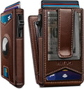 Airtag Wallet for Men, with Money Clip Gift Boxed, Slim Front Pocket Wallet by Miyozi