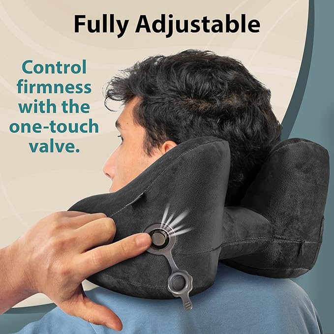 Air Inflatable Neck Pillow for Traveling on Plane - Image 3