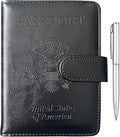 TIGARI Passport Holder for Travel Women Men, PU Leather Waterproof RFID by TIGARI