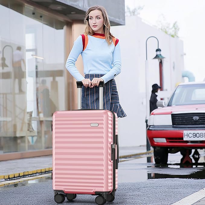 SHOWKOO Luggage Sets 3 Piece Hardside Expandable Suitcase - Image 2