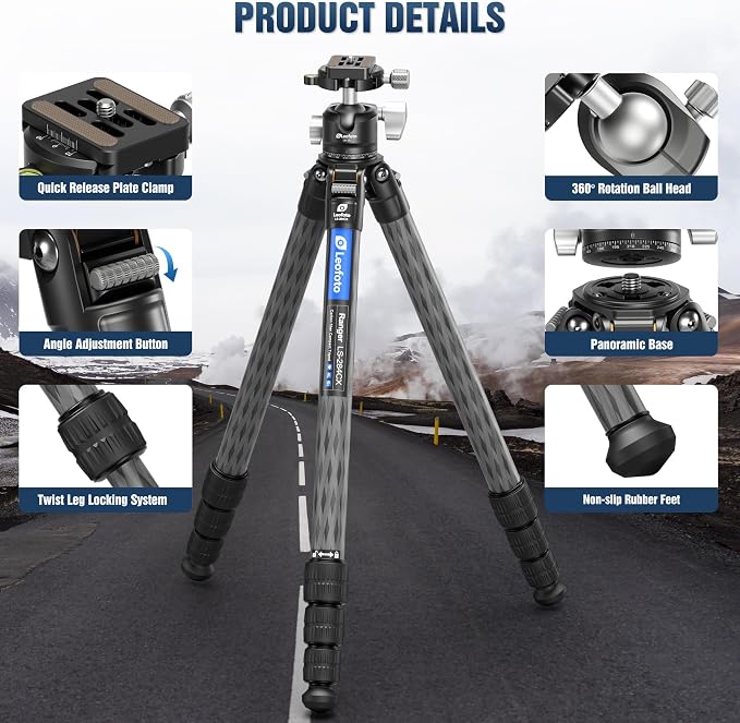 Carbon Fiber Tripod for Camera - Image 2