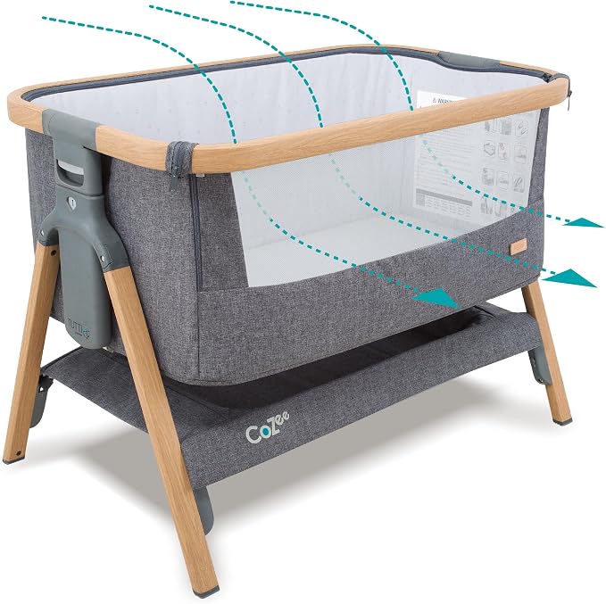 CoZee® 2-in-1 Baby Bassinet & Bedside Sleeper by TuttiBambini