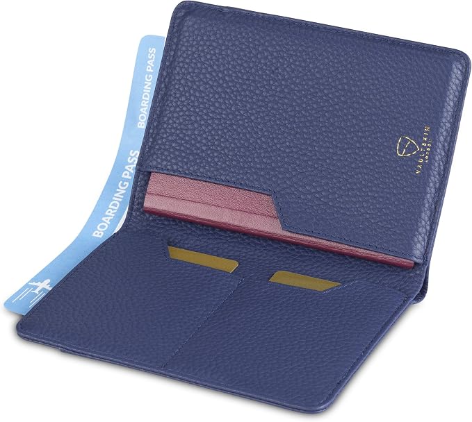 Vaultskin Leather Passport Holder, Slim RFID Blocking Travel Wallet - Image 4