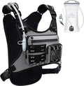 Running Vest with 2L Water Bladder, USA Original Patent, Lightweight Adjustable by Zelvot