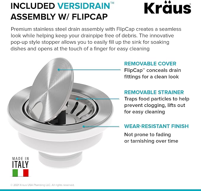 KRAUS Kitchen Sink Bellucci 29” Undermount Workstation Granite, Metallic Gray - Image 10