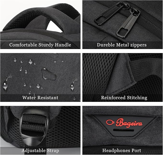 Black Backpack for School, School Backpack for Boys Girls Teens, Backpacks for - Image 5