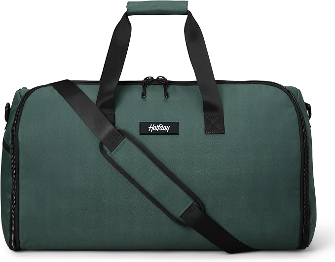 Halfday Convertible 2-in-1 Garment Duffel Weekender Bag 45L | Wrinkle-Free by HalfdayTravel