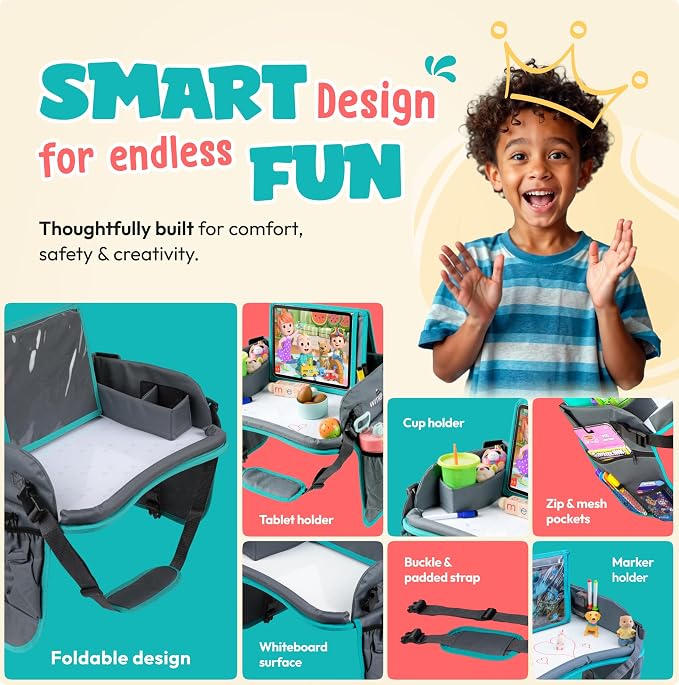 Kids Travel Tray with Dry Erase Board - Image 3