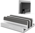 AboveTEK Vertical Laptop Stand, 3 Slots Aluminum Desk Laptop Holder & Laptop by AboveTEK