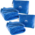 BlueHills 2-Pack Premium Soft Travel Blanket Pillow Airplane Blanket in Soft by BlueHills