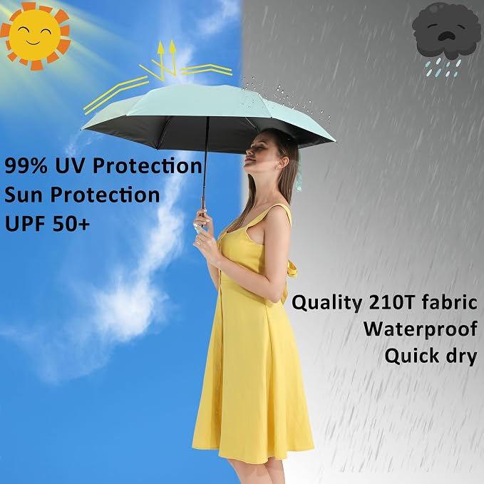 BAODINI Travel Mini Umbrella for Purse - Image 2