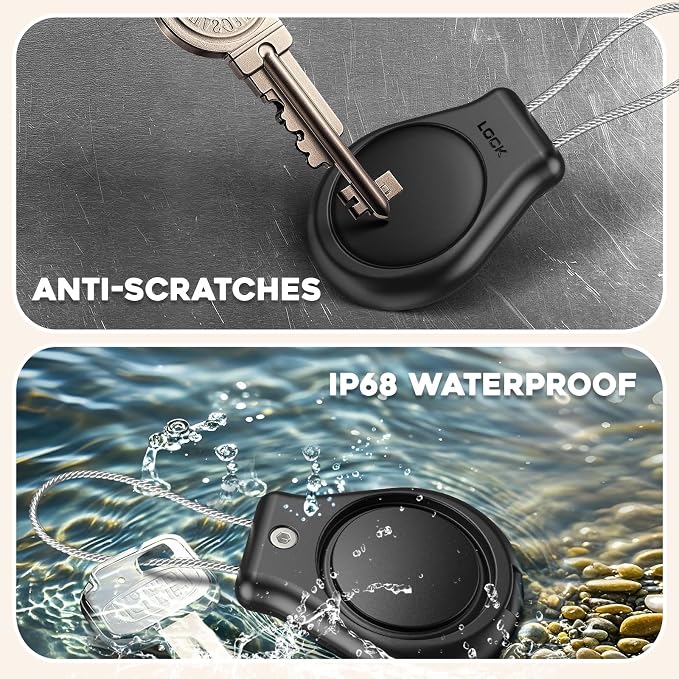 Waterproof AirTag Keychain Holder, Air tag Lock Case - Image 3