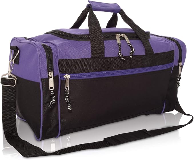 DALIX 21" Blank Sports Duffle Bag Gym Bag Travel Duffel by Dalix