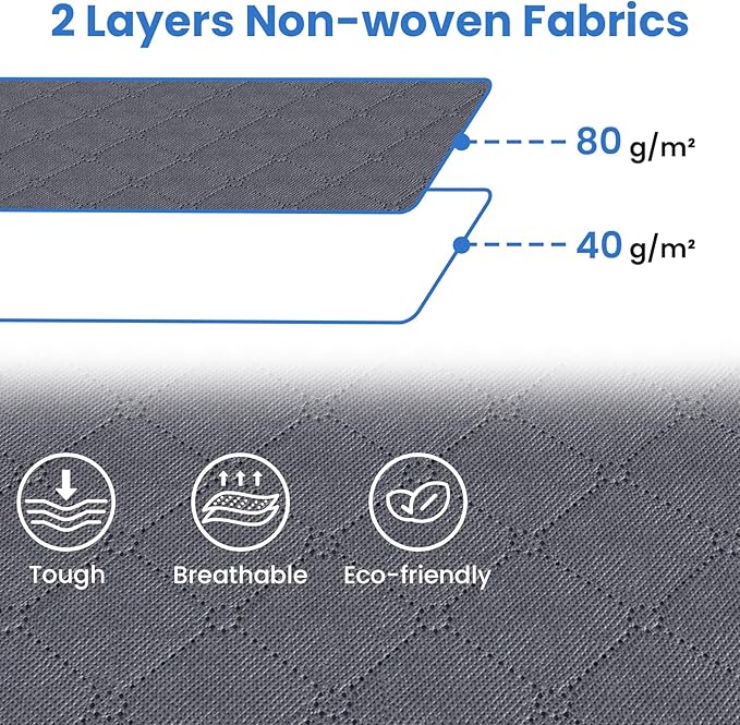 Fab totes 4 Pack Clothes Storage, Foldable Thick Fabric Blanket Storage Bags - Image 6