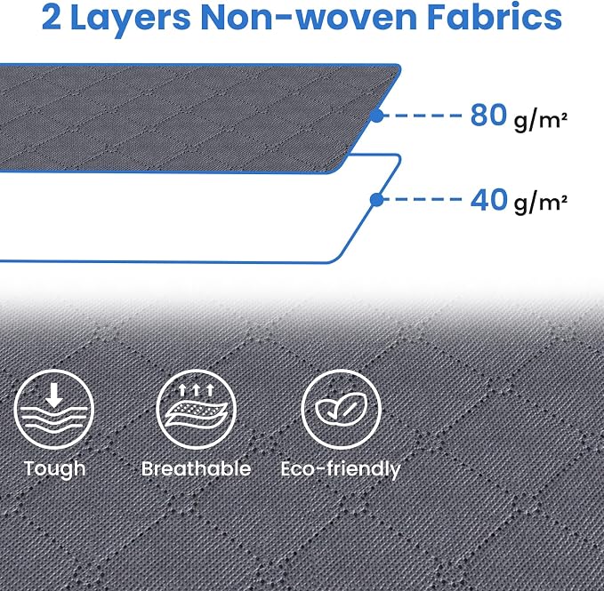 Fab totes 10 Pack Clothes Storage, Foldable Thick Fabric Blanket Storage Bags - Image 6