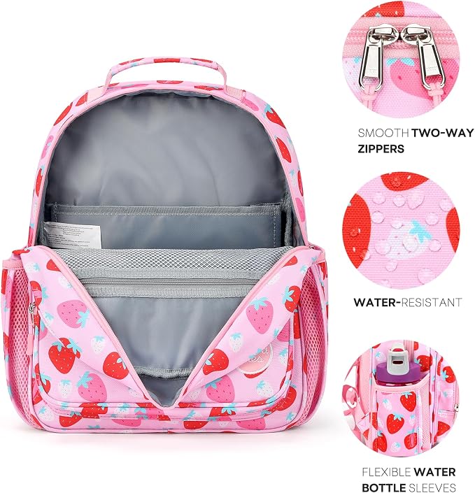 mibasies Girls Backpack 5-8: Lightweight Kids Backpacks - Image 3