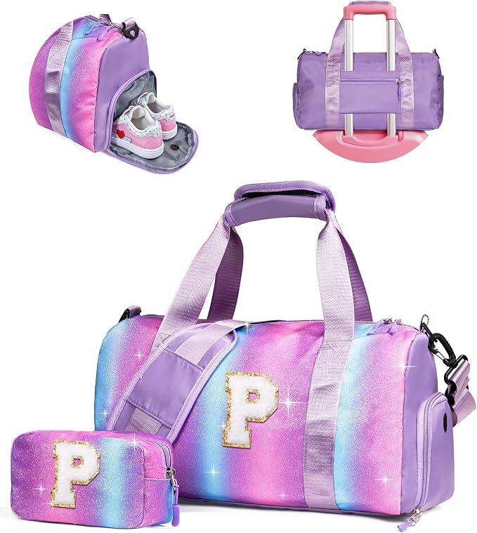 Girls Trip Gifts for Kids-Girl Gym Bag by Vogewood