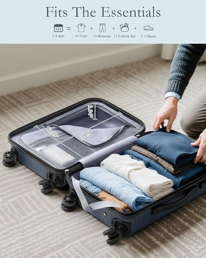 Coolife Luggage Sets 3 Piece, 20In Carry On Luggage - Image 4