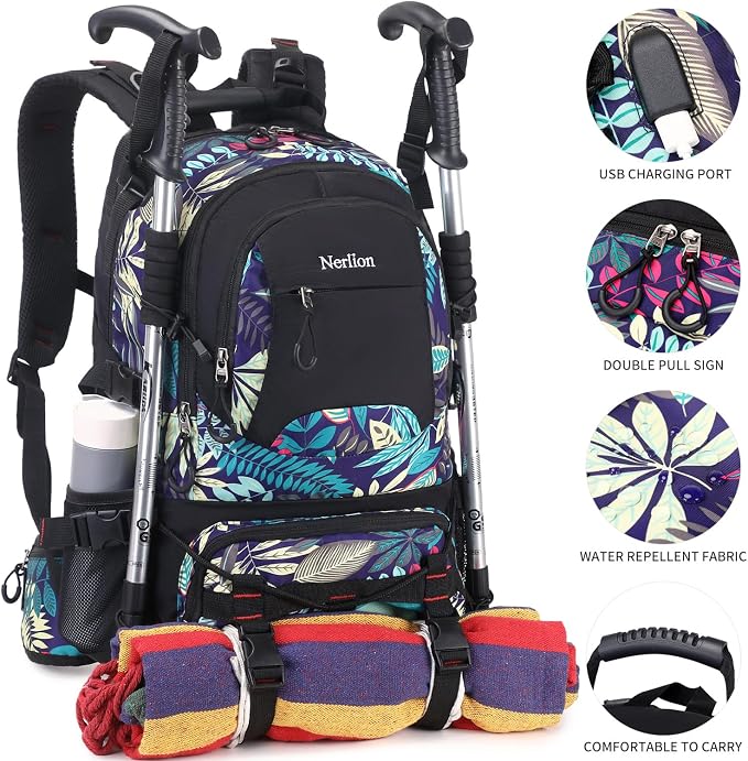 Nerlion 40L Hiking Backpack Travel Backpack - Image 2