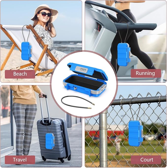 LOFICOPER Portable Safe Box, Portable Security Case, Waterproof Combination - Image 2