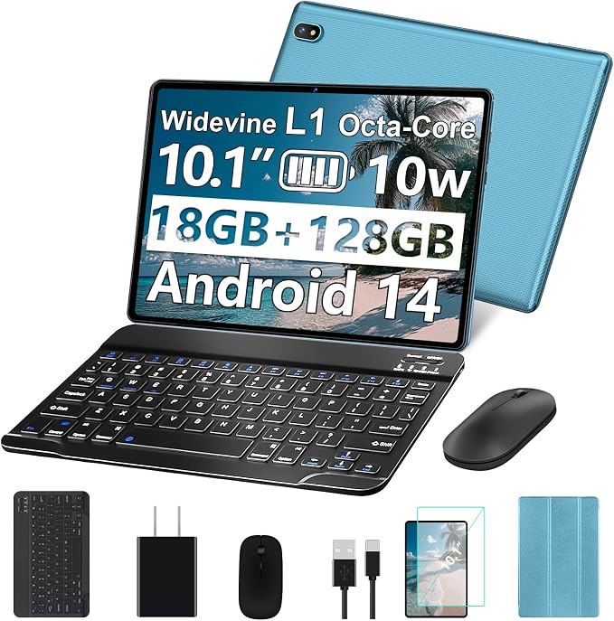 2025 Android Tablet 10.1 Inch Android 14 Tablets by DMOAO