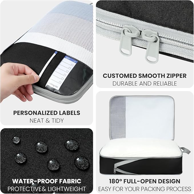 8 Set/6 Set/4 Set Compression Packing Cubes - Image 5