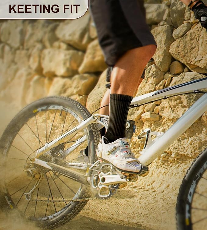 BULLIANT Compression Socks for Men 6Pairs, Athletic Crew Socks Cushioned For - Image 5