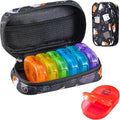 Serfeymi Weekly Travel Pill Organizer 2 Times A Day AM PM Upgraded Rainbow Pill by Serfeymi