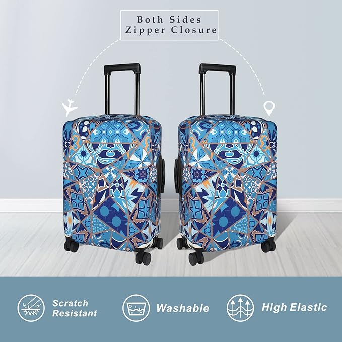 Explore Land Travel Luggage Cover Suitcase Protector Fits 23-26 Inch Case - Image 2