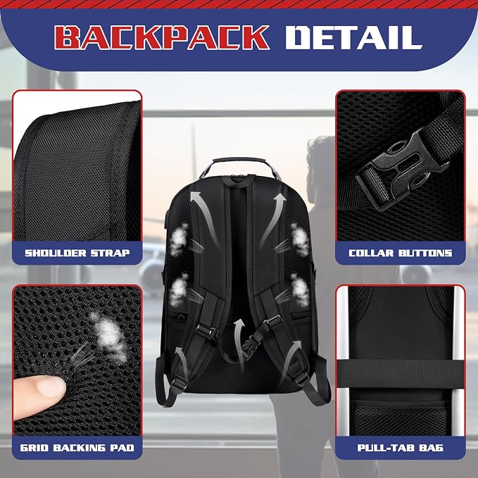 Travel Backpack, Extra Large Backpack, Laptop Bag - Image 4