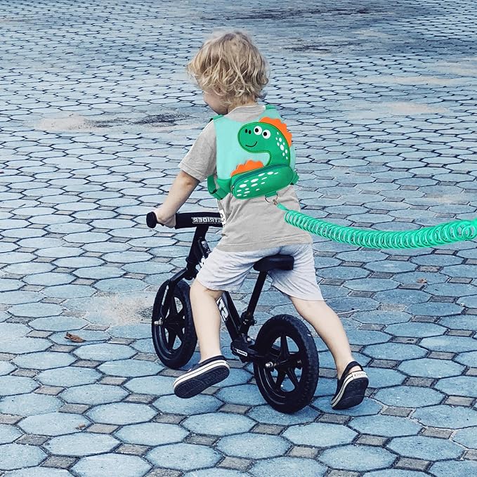 Accmor 3 in 1 Toddler Harness Leash + Baby Anti Lost Wrist Link, Cute Dinosaur - Image 5