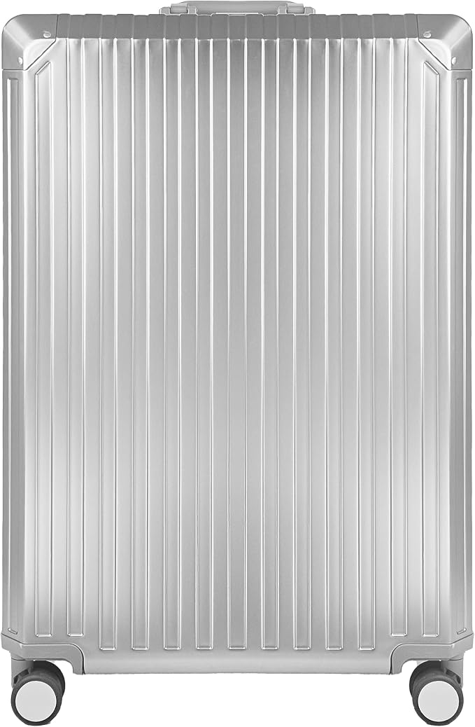 X2 All Aluminum Luggage Suitcase 3 Sizes TSA Lock Carry On Silver - Image 3