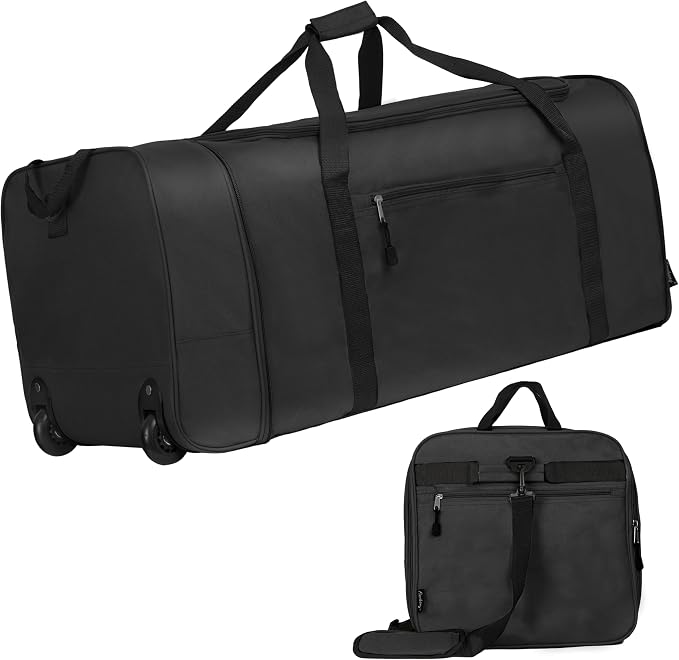 Finnhomy 100L Foldable Rolling Duffel Bag by Finnhomy