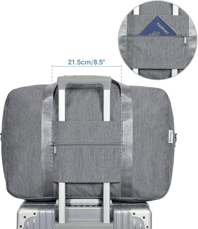 Carry on luaggage 22x14x9 Airlines Approved Foldable Carry on Bag Travel Duffel - Image 6