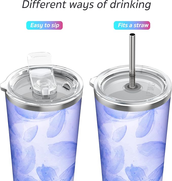 THILY Stainless Steel Vacuum Insulated Tumbler Travel Mug 26 oz Coffee Cup - Image 2